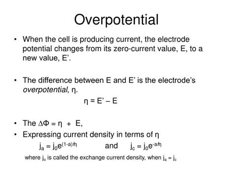 PPT - Overpotential PowerPoint Presentation, free download - ID:4239289