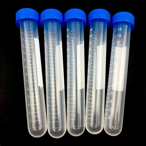 15ml Centrifuge Tube 20PCS Round Bottom Blue Screw Cap Plastic test ...