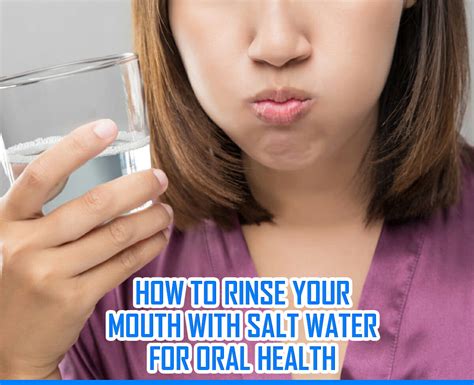 How To Rinse Your Mouth With Salt Water For Oral Health