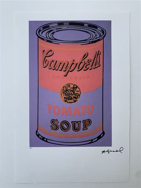 Andy Warhol Signed "Campbell's" - CharityStars