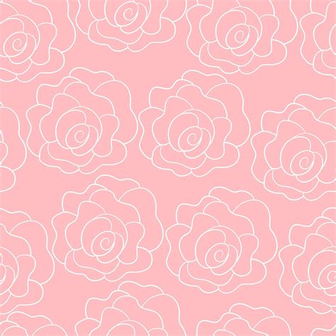 Seamless pattern with roses line drawing 2860139 Vector Art at Vecteezy