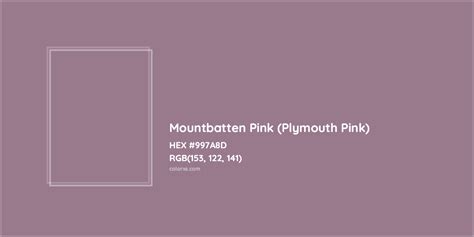 About Mountbatten Pink (Plymouth Pink) - Color meaning, codes, similar colors and paints ...