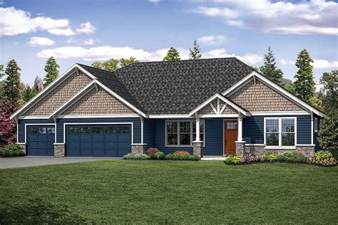 Plan 41318 | Ranch Style with 4 Bed, 3 Bath, 3 Car Garage | Diseños de casas, Casas, Disenos de unas