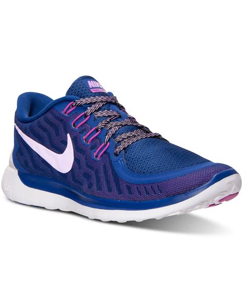 Lyst - Nike Women's Free 5.0 Running Sneakers From Finish Line in Blue