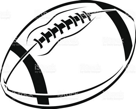 Black And White Picture Of A Football