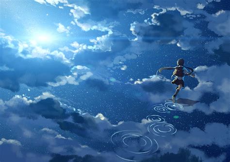 🔥 [90+] Anime Sky Wallpapers | WallpaperSafari