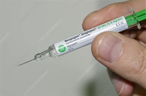 Neupogen injection - Stock Image - C013/5862 - Science Photo Library