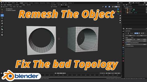 Remesh Object In Blender || Fix The Topology || Blender Tutorial ...