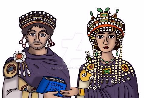 Justinian and Theodora simple digital art by byzansimp on DeviantArt