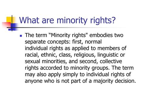 PPT - Minority rights PowerPoint Presentation, free download - ID:6917354