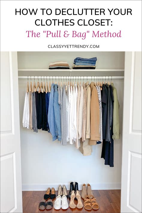 How to Declutter Your Clothes Closet: The "Pull & Bag" Method