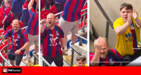 Crystal Palace fan goes viral getting angry and throwing coin at ...