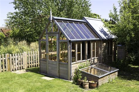 The RHS Hyde Hall Combi | Greenhouse shed, Greenhouse, Greenhouse plans