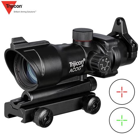 ACOG 1X32 Red Green Cross Sight Optical Rifle Scopes Hunting Scopes ...