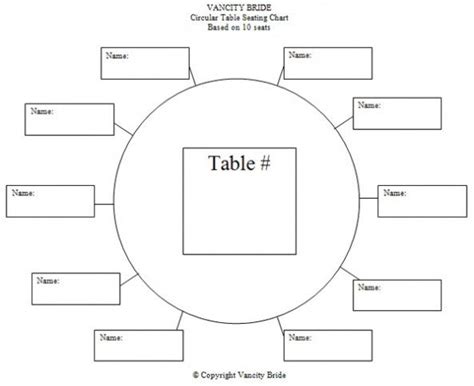 Table Seating Chart Template | Seating chart wedding template, Seating plan wedding, Wedding ...