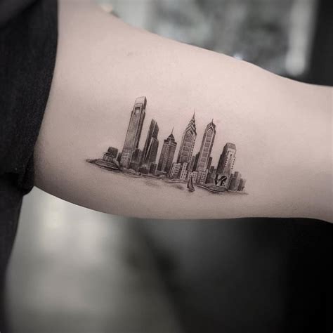 Philly Skyline Tattoo