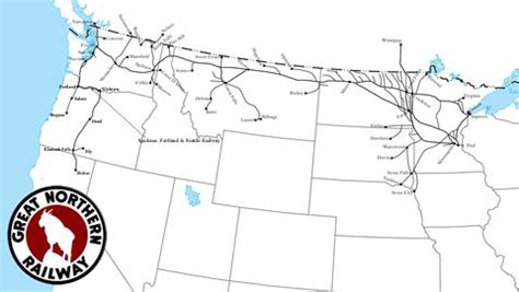 Burlington Northern Railroad Map - Living Room Design 2020