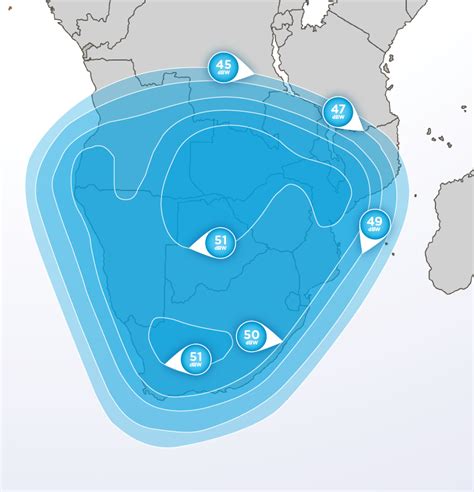 Coverage maps Satellite Hellas Sat 2 - 39.0 East, Coverage Maps - satellite Hellas Sat 2 ...