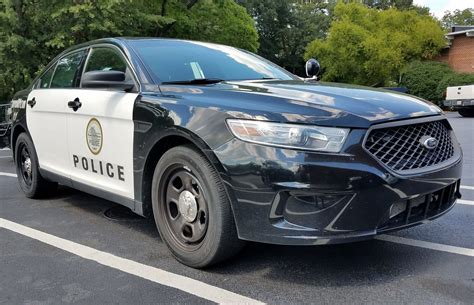 a police car parked in a parking lot