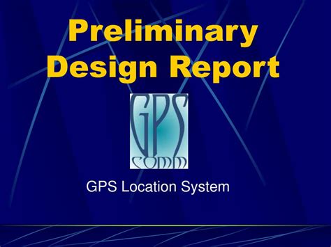 PPT - Preliminary Design Report PowerPoint Presentation, free download - ID:30372