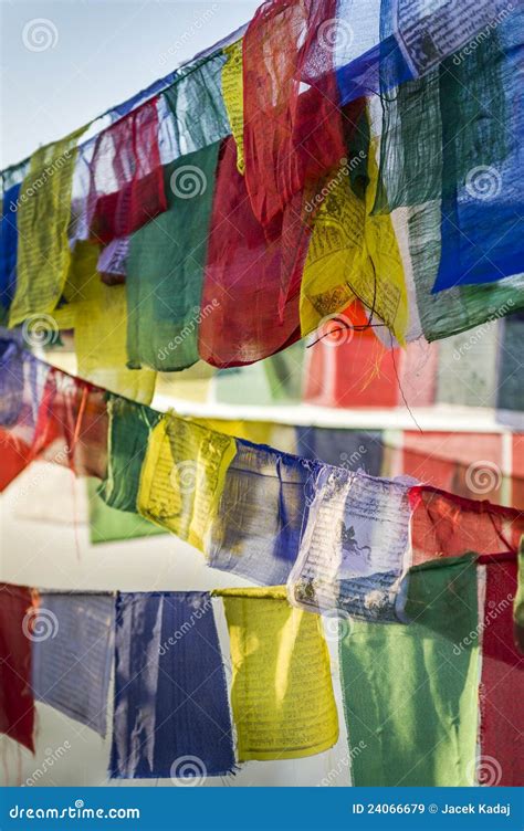 Tibetan Prayer Flags, Nepal Stock Image - Image of tibetan ...