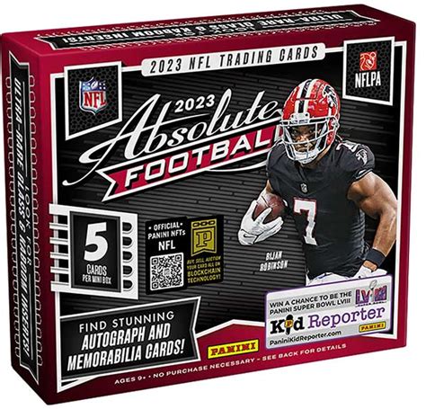 2023 Panini Absolute Football Checklist, Team Set Lists, Box Info