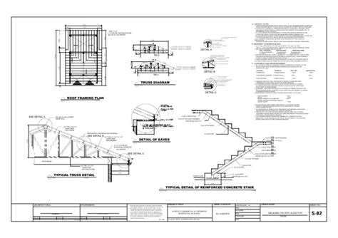 Sample Structural Drawing | PDF | Truss | Concrete