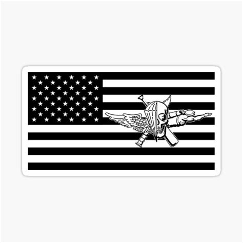 "Recon Jack Flag Black and White" Sticker for Sale by SamCulper | Redbubble