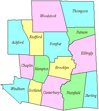 Map Of Windham County Ct - Kial Selina