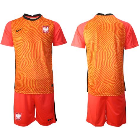 Poland National Soccer Team Orange Goalkeeper Jersey