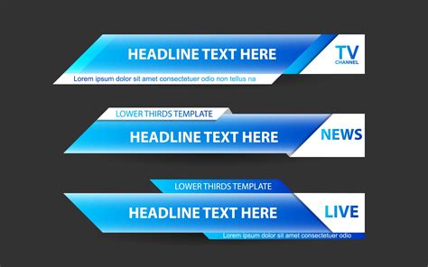 News Lower Thirds Template Design Graphic by Artmr · Creative Fabrica