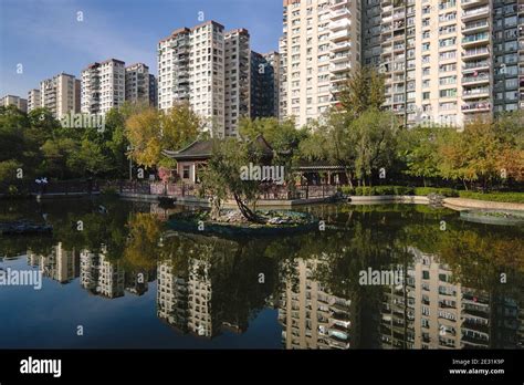 Mei Foo, Hong Kong - 21 Dec 2020: Lingnan Garden - a Chinese-style ...