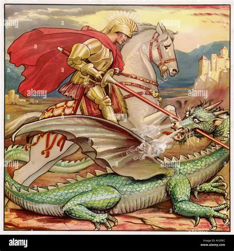 St George Dragon Slaying Stock Photo: 5541611 - Alamy