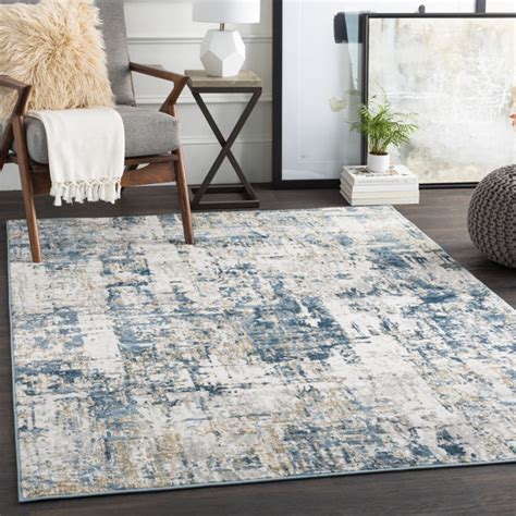 Trent Austin Design® Hoekstra Abstract Blue/Beige/Light Gray Area Rug & Reviews | Wayfair