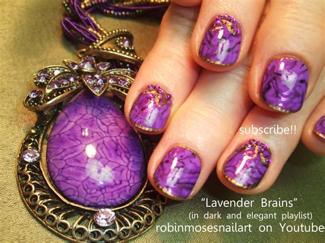 Robin Moses Nail Art: purple nails, blue and green nails, geometric ...