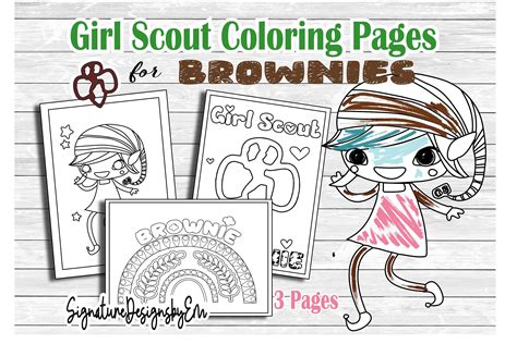 Girl Scout Brownie Elf Coloring Pages