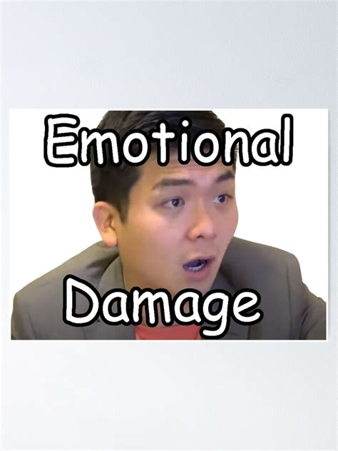 "Emotional Damage TikTok Meme" Poster for Sale by Rainfalling | Redbubble