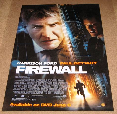 Firewall Movie Poster 27x40 Used Harrison Ford Paul Bettany – Mason ...