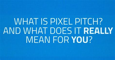 What is Pixel Pitch? - Definition for LED Display Screens