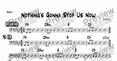 Nothing's Gonna Stop Us Now - Download Sheet Music PDF file