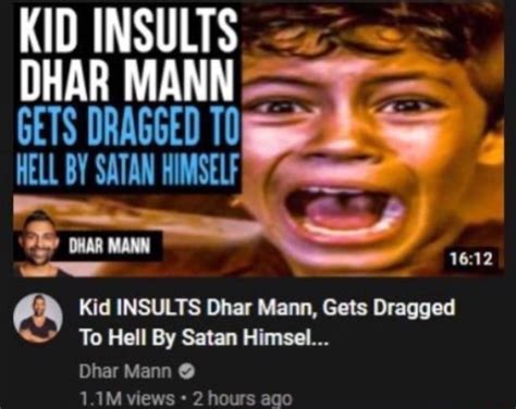 KID INSULTS DHAR MANN mann Kid INSULTS Dhar Mann, Gets Dragged To Hell By Satan Himsel... Dhar ...