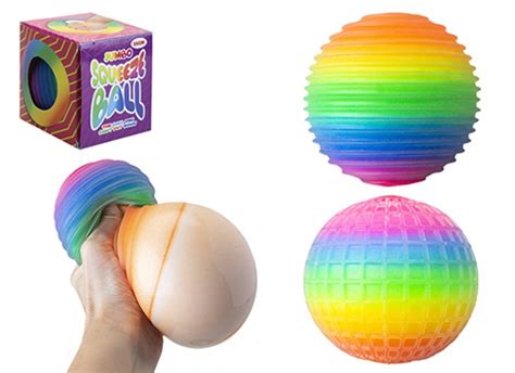 Item No. 543439 JUMBO TEXTURED RAINBOW SQUISHY