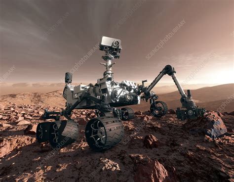 Curiosity rover, artwork - Stock Image - C011/4939 - Science Photo Library