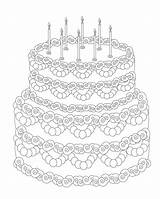 Birthday Cake Coloring Page Printable At GetColoringscom  Free sketch template