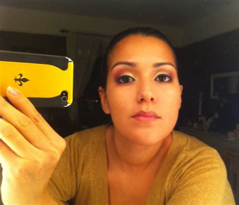 LSU Tigers Purple and Gold Eye Makeup - Domesticated Me