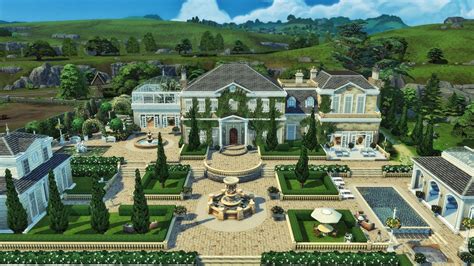 Aristocratic Family Manor | Dreamy garden 🌹 | Sims house, Sims building, The sims 4 lots