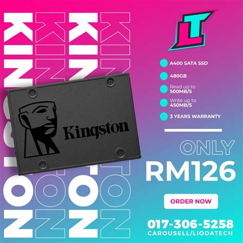 KINGSTON A400 SATA SSD - 480GB, Computers & Tech, Parts & Accessories, Hard Disks & Thumbdrives ...