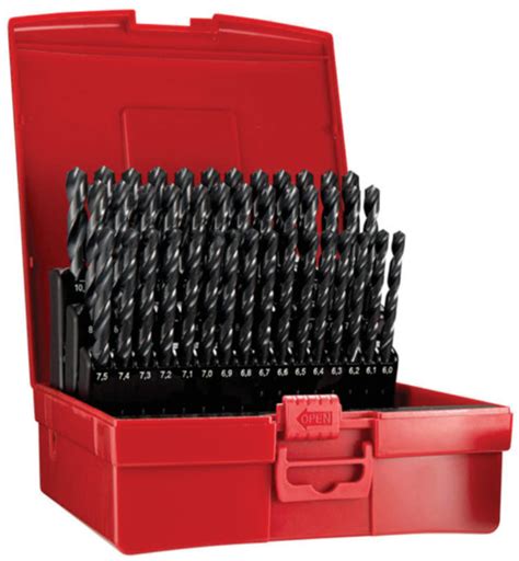 6.00mm to 10.00mm HSS Drill Set in 0.1mm Increments