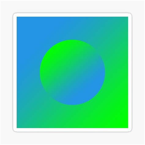 "Blue & Green Gradient Art" Sticker by ArtisticMemory | Redbubble