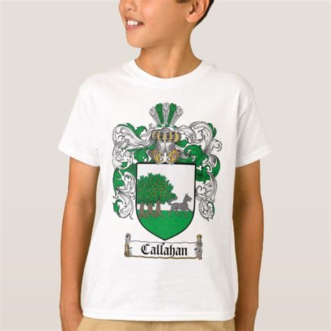 CALLAHAN FAMILY CREST - CALLAHAN COAT OF ARMS T-Shirt | Zazzle.com